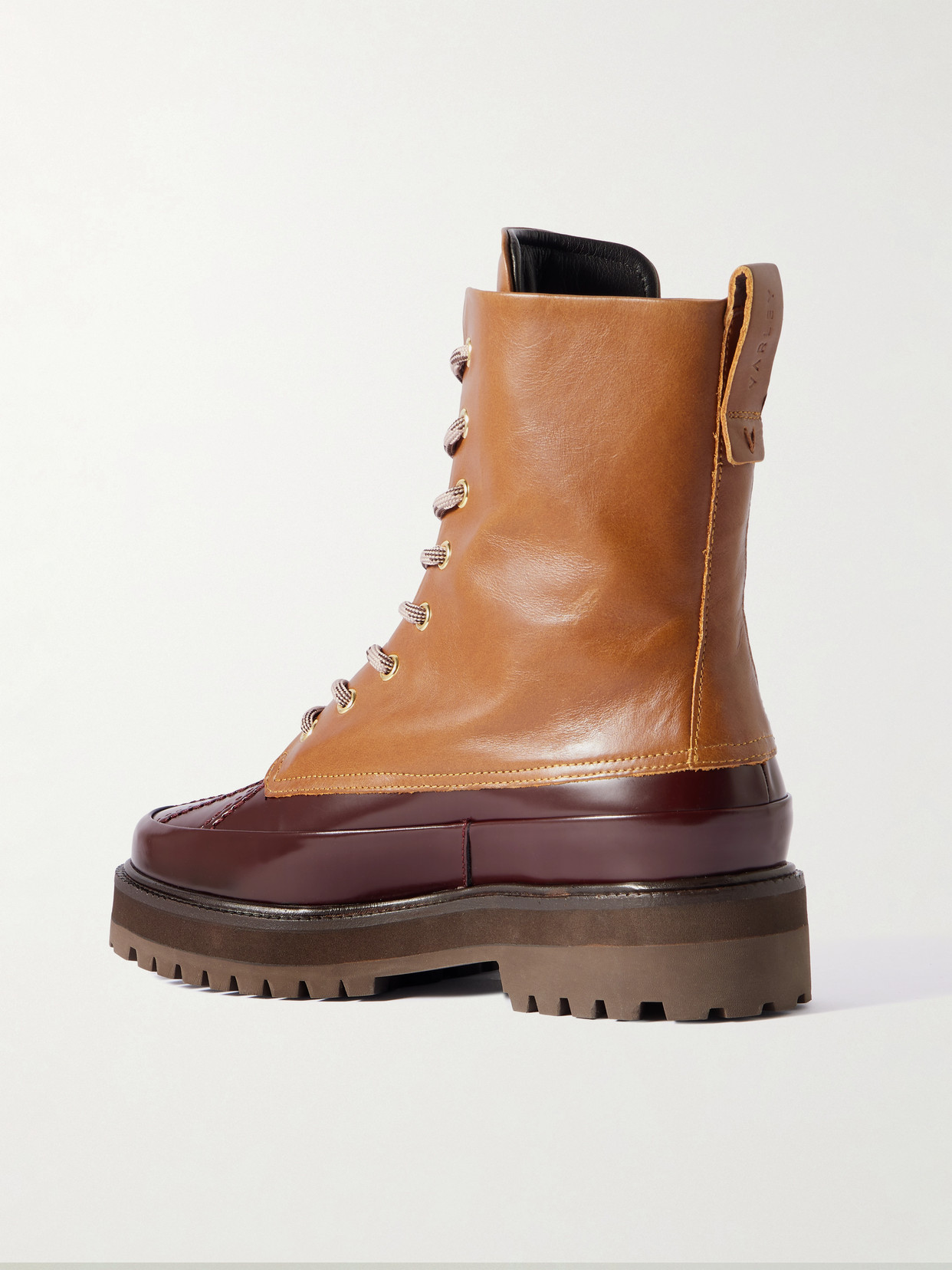 Silo Topstitched Paneled Ankle Boots