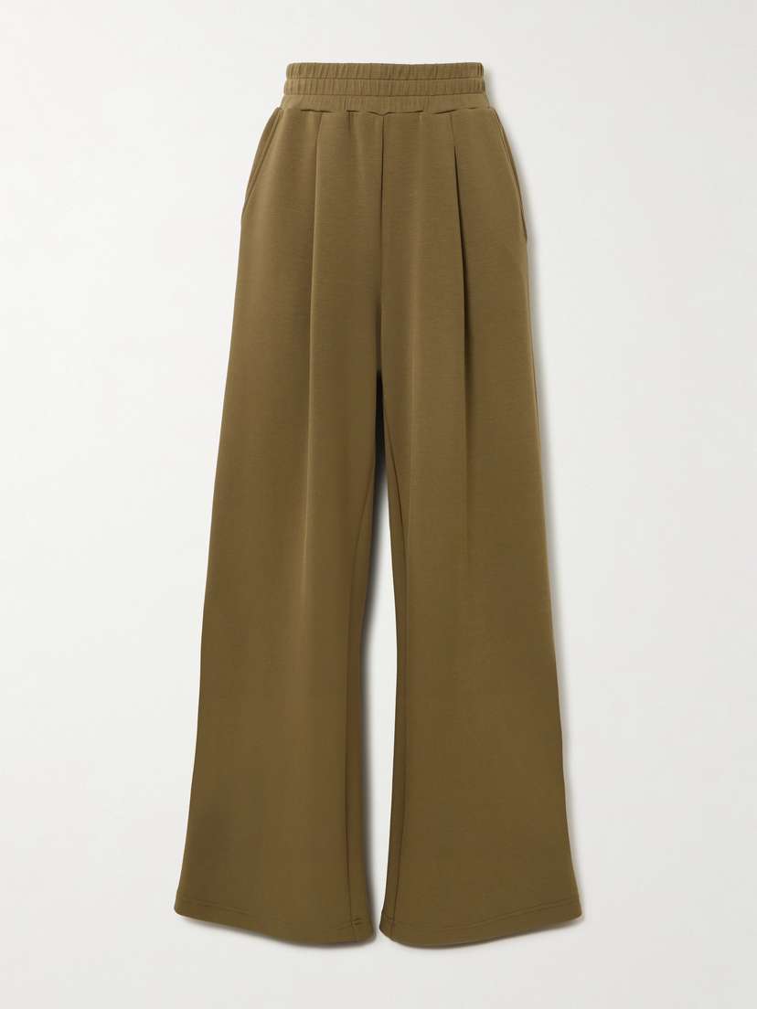 Varley The Extra Wide Leg Pleated Doublesoft® Wide-leg Pants