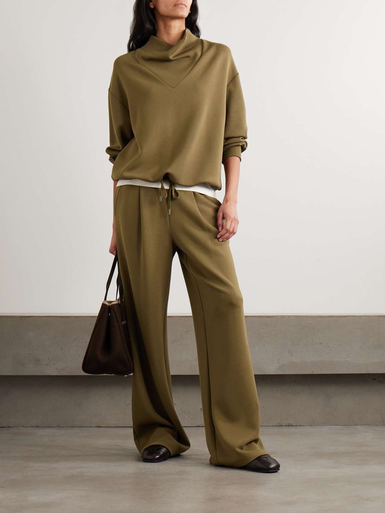 Varley The Extra Wide-leg Pants In Green