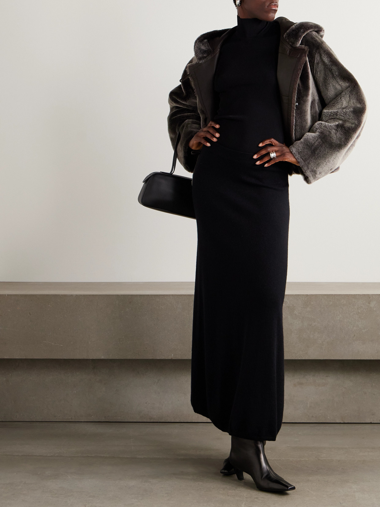 Hooded Shearling Jacket