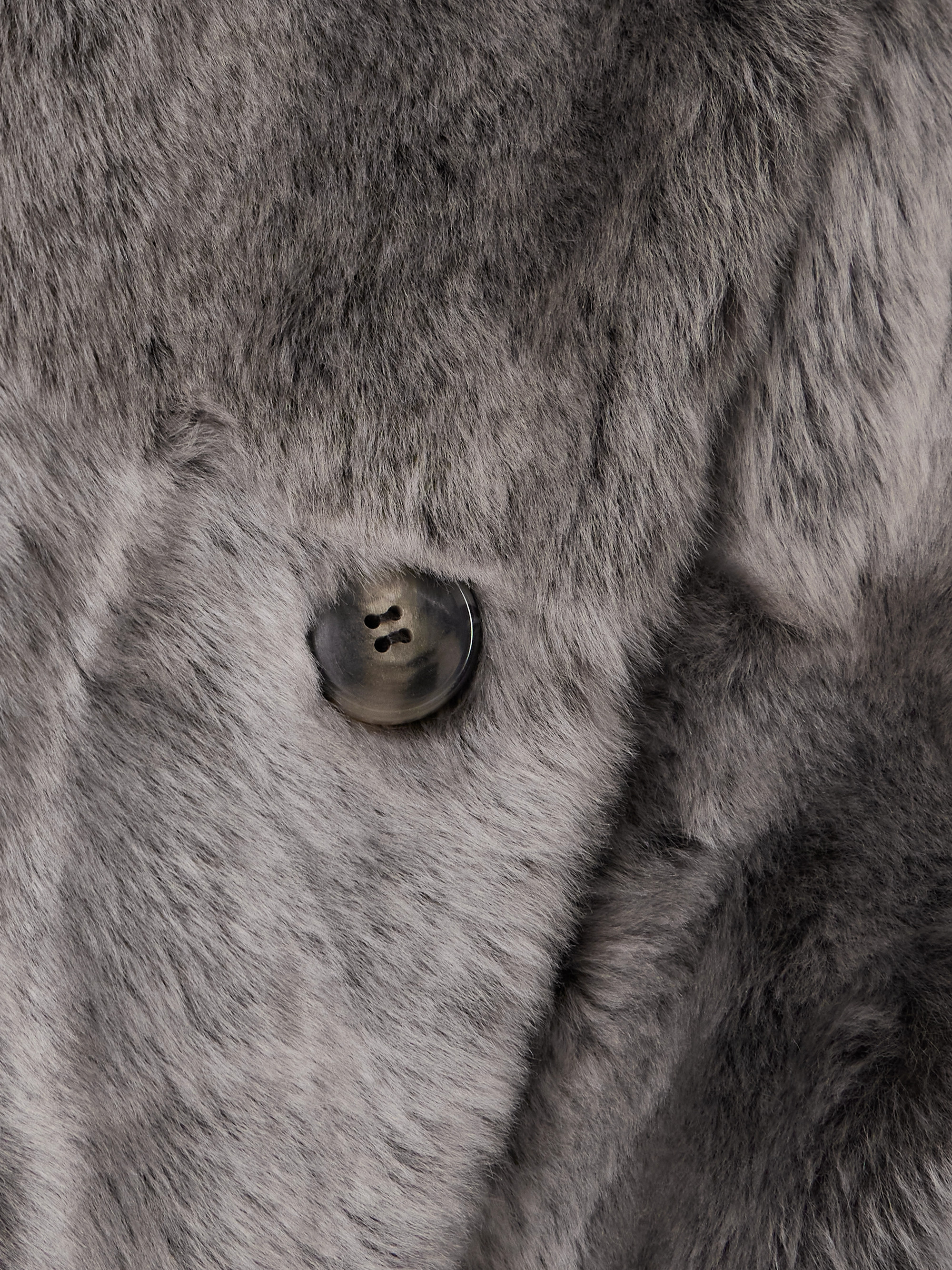 Yves Salomon Double-breasted shearling coat