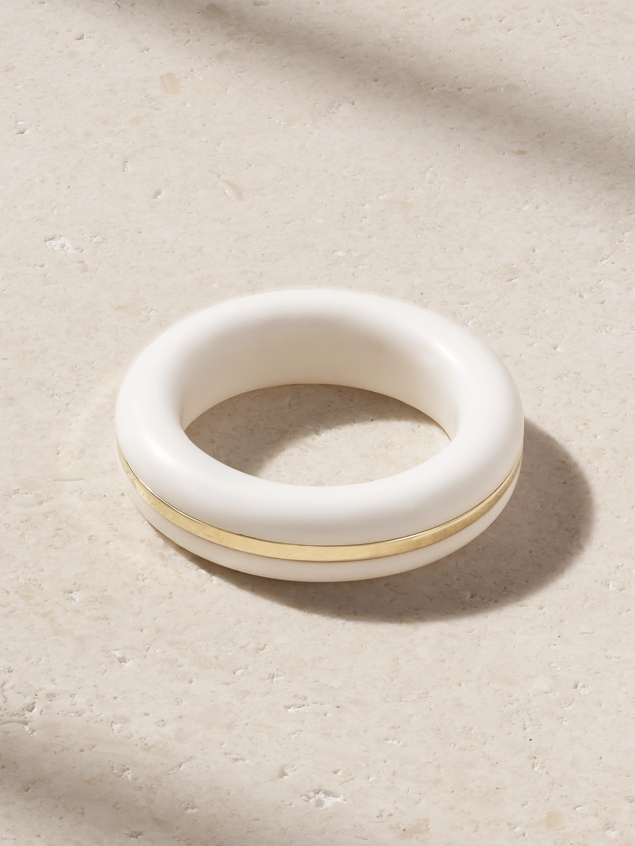 By Pariah The Essential Stacking 14-karat Recycled Gold Agate Ring