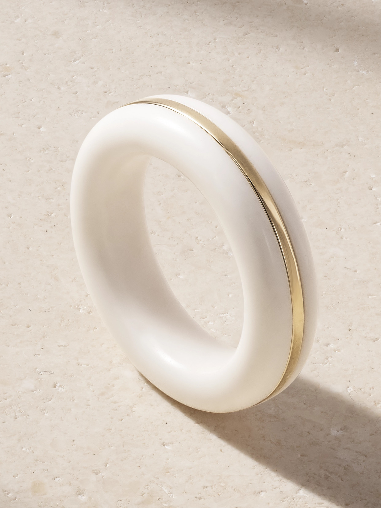 By Pariah The Essential Stacking 14-karat Recycled Gold Agate Ring