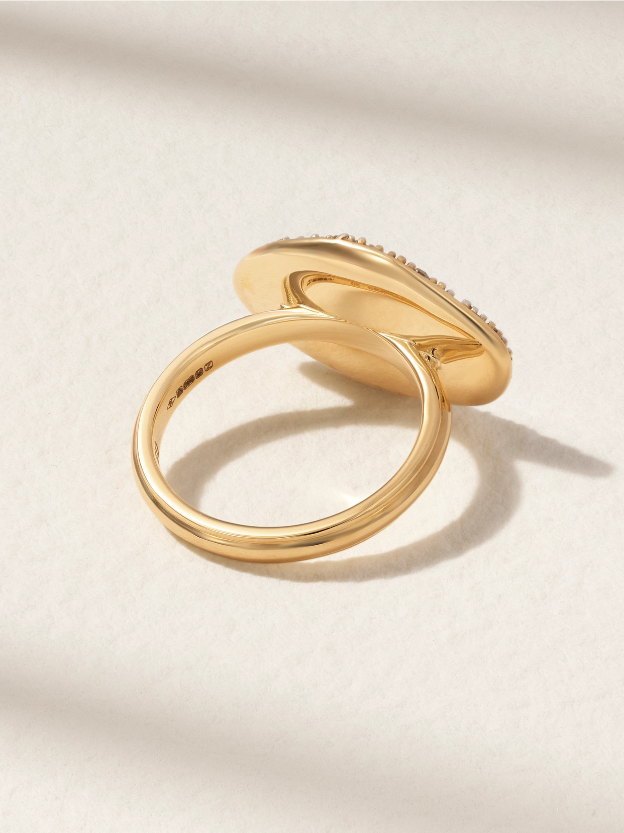 By Pariah Cluster Rhodium-plated 14-karat Recycled Gold Diamond Ring In Gold