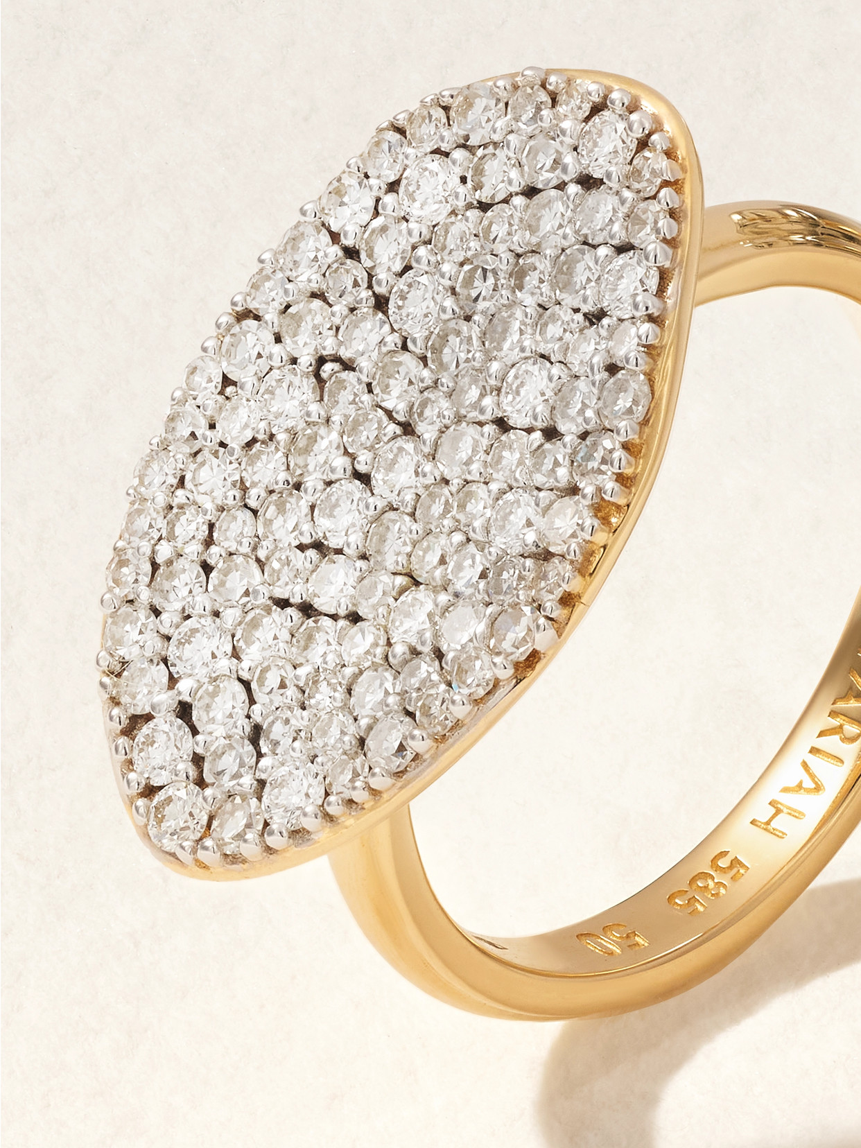 By Pariah Cluster Rhodium-plated 14-karat Recycled Gold Diamond Ring In Gold