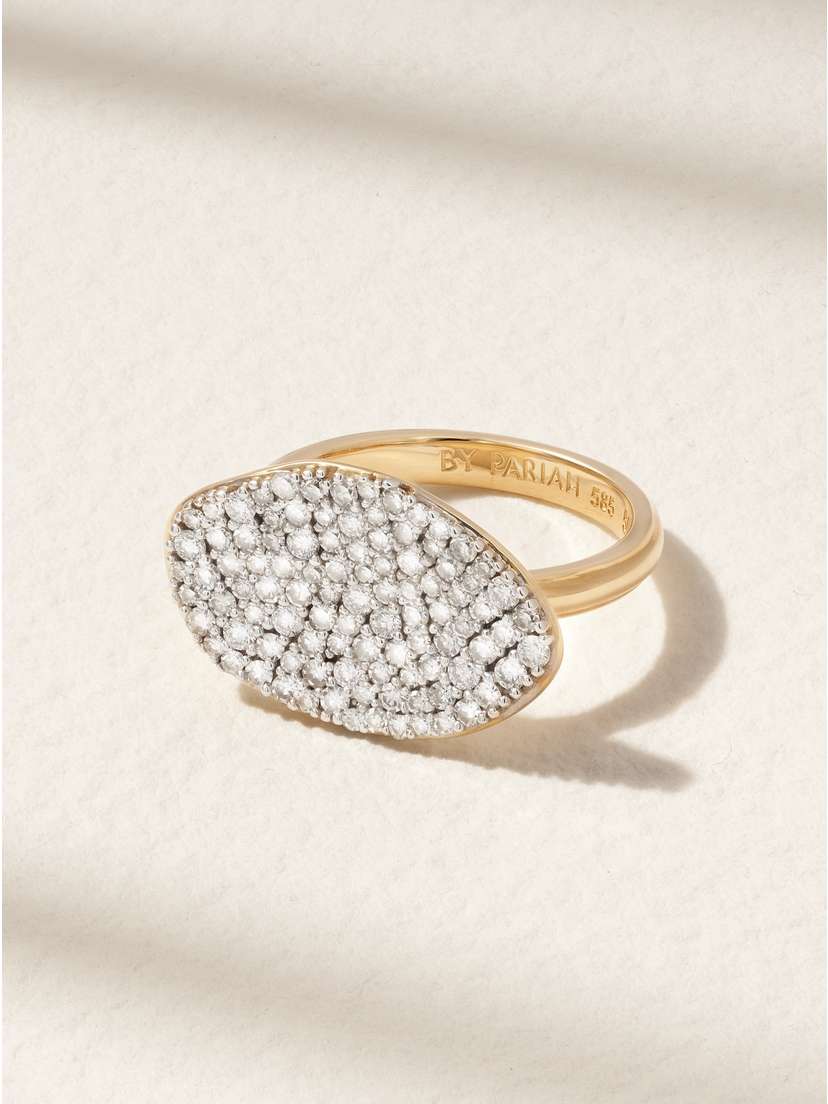 By Pariah Cluster Rhodium-plated 14-karat Recycled Gold Diamond Ring