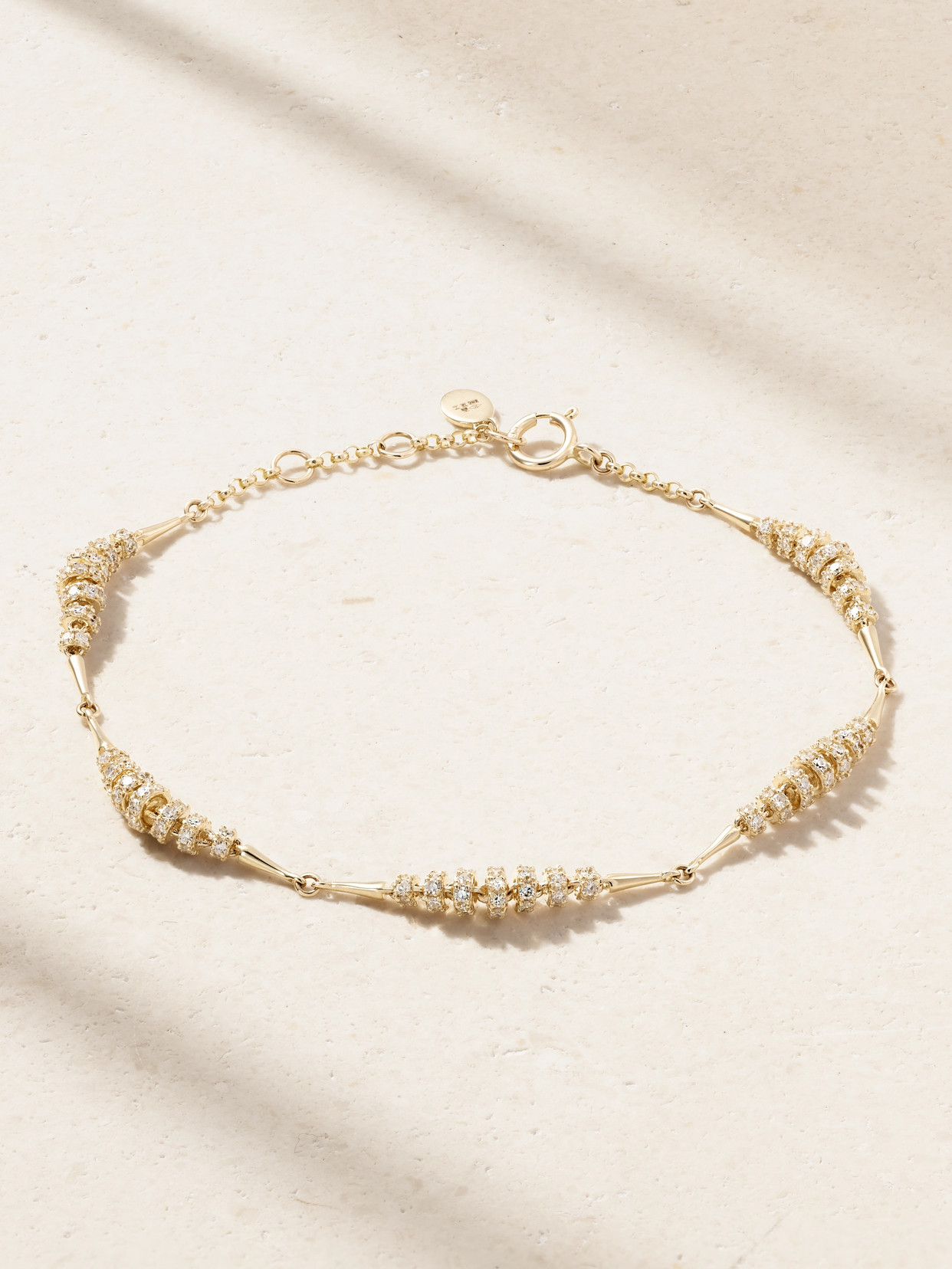 By Pariah Helix 14-karat Recycled Gold Diamond Bracelet