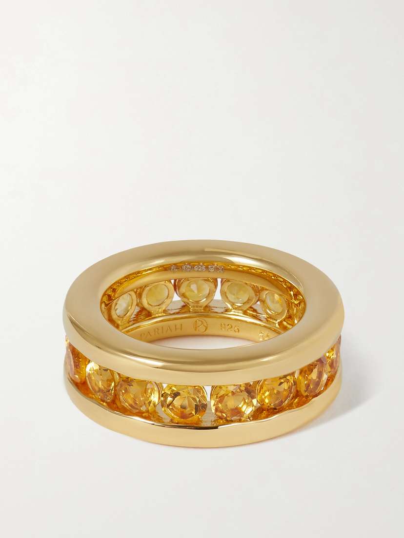 By Pariah The Robyn Recycled Gold Vermeil Citrine Ring