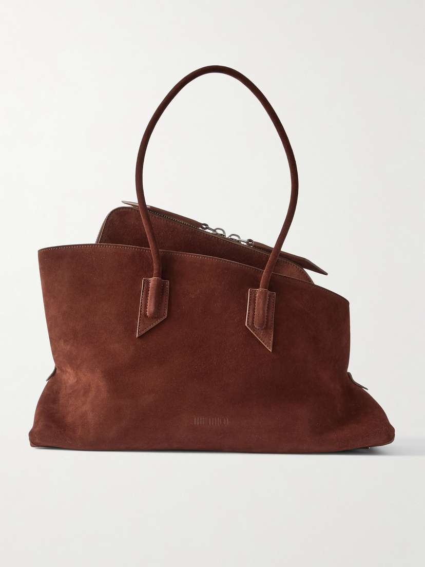 The Attico La Passeggiata Medium Asymmetric Suede Tote
