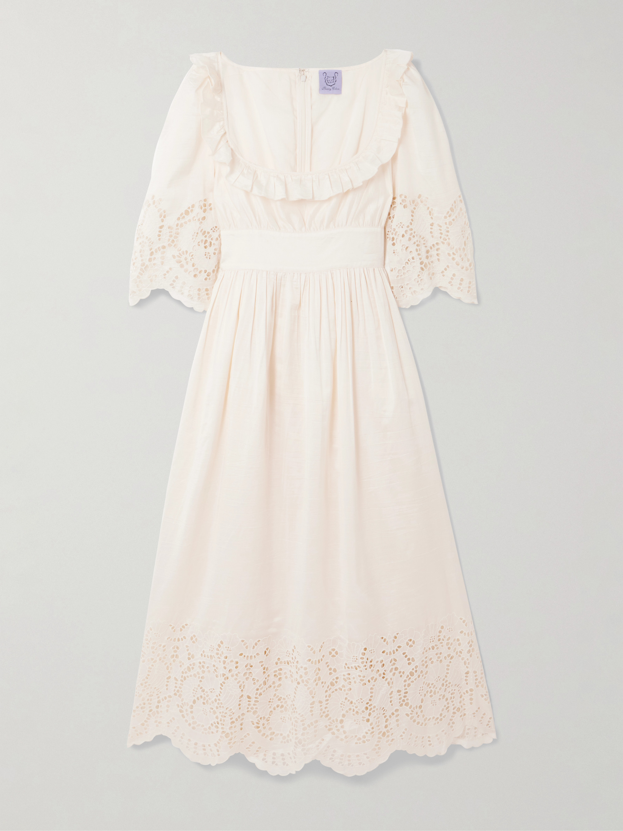 black slip midi dress Satin Lace Panel Dress