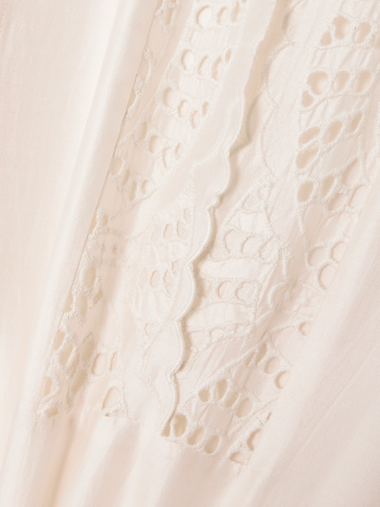 Thierry Colson Rachel Broderie Anglaise Cotton And Silk-blend Kaftan