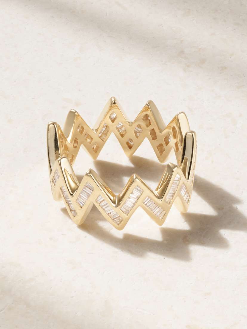 KOLOURS JEWELRY Creo 14-karat Gold Diamond Ring