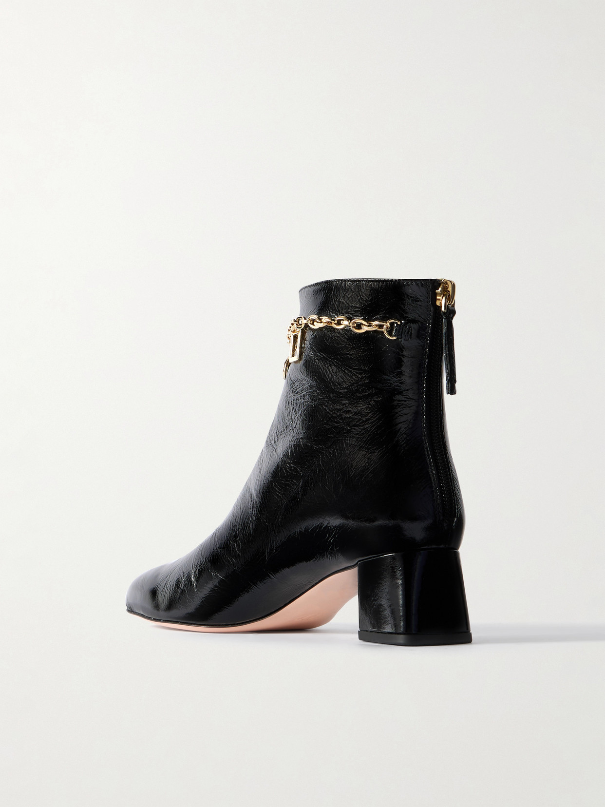 Très Vivier 45 Chain-Embellished Ankle Boots