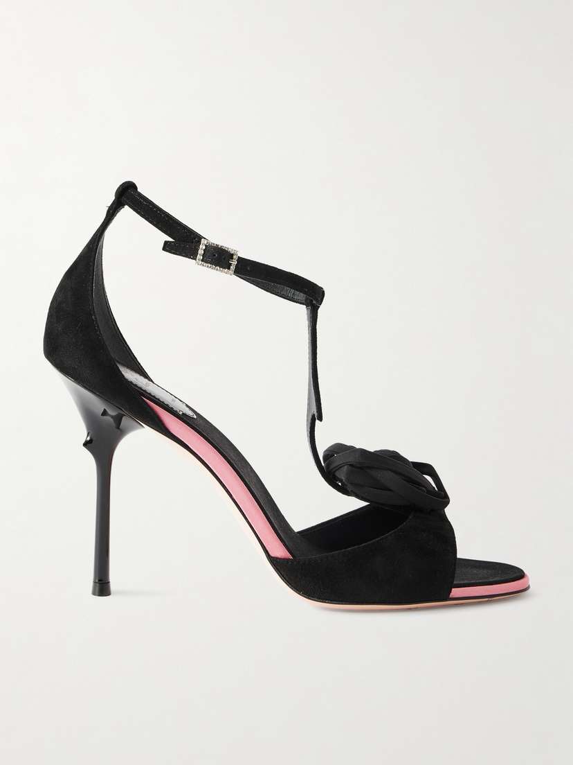 Roger Vivier Epine Embellished Suede Sandals