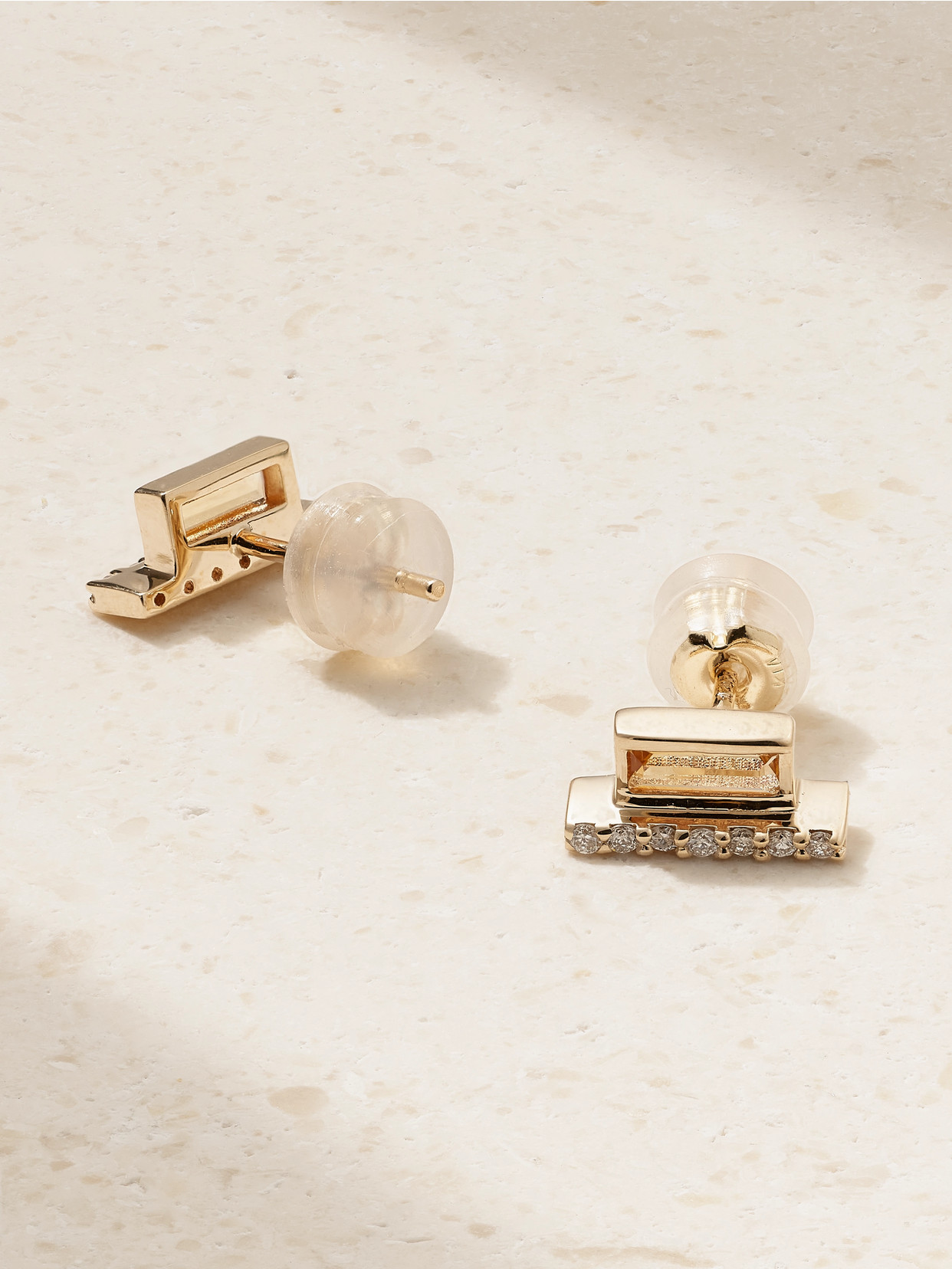 Melissa Joy Manning Cityscape 14-karat Recycled Gold, Citrine And Diamond Earrings In Gold