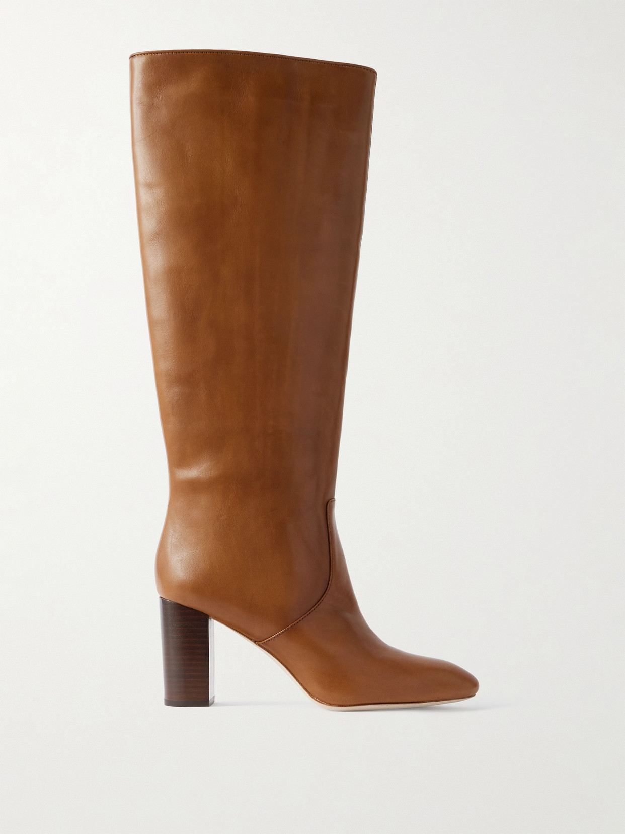 Loeffler Randall Goldy Leather Knee Boots In Brown