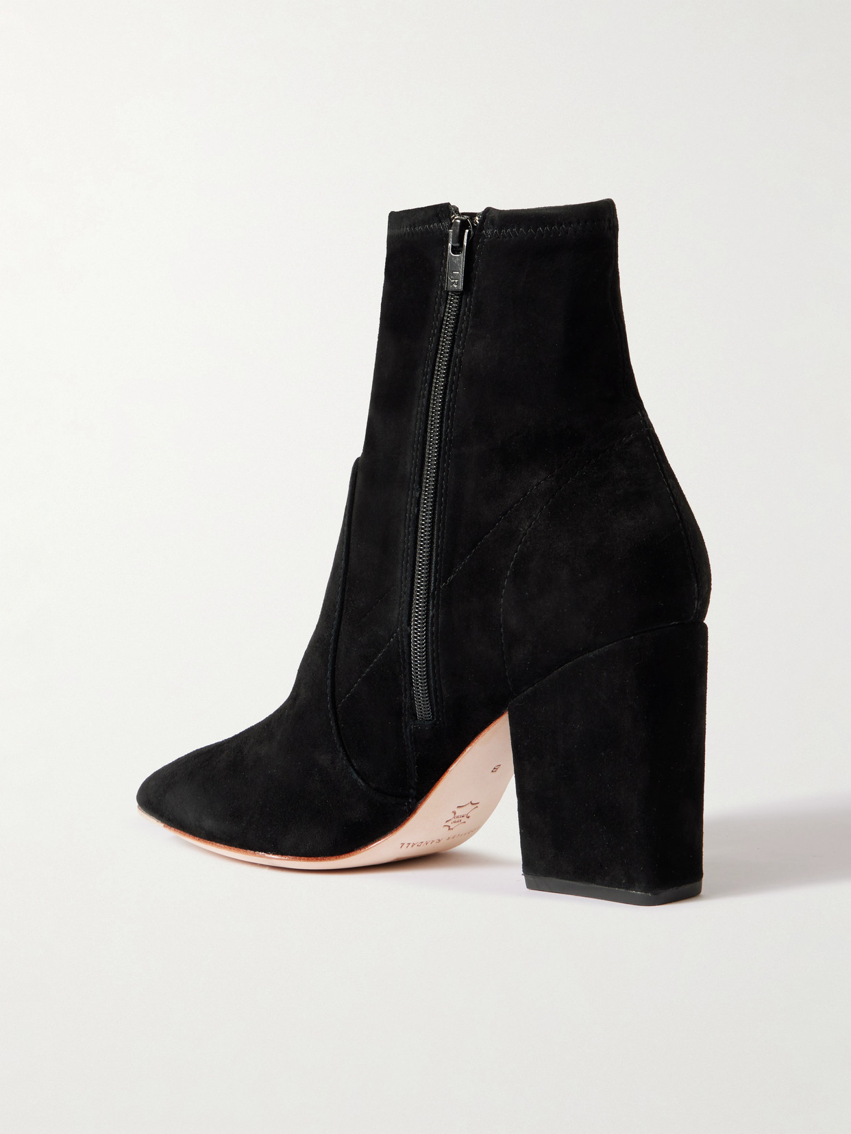 Loeffler Randall Isla Suede Ankle Boots In Black