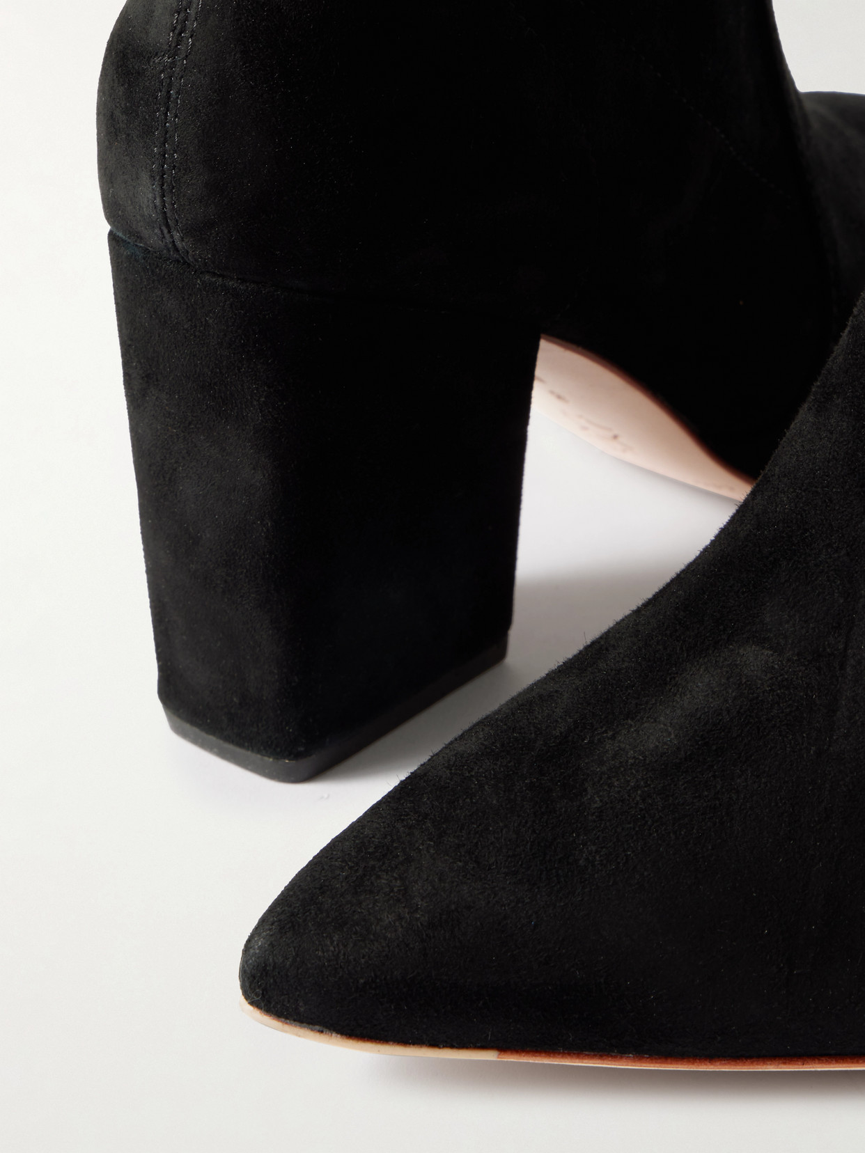 Loeffler Randall Isla Suede Ankle Boots In Black