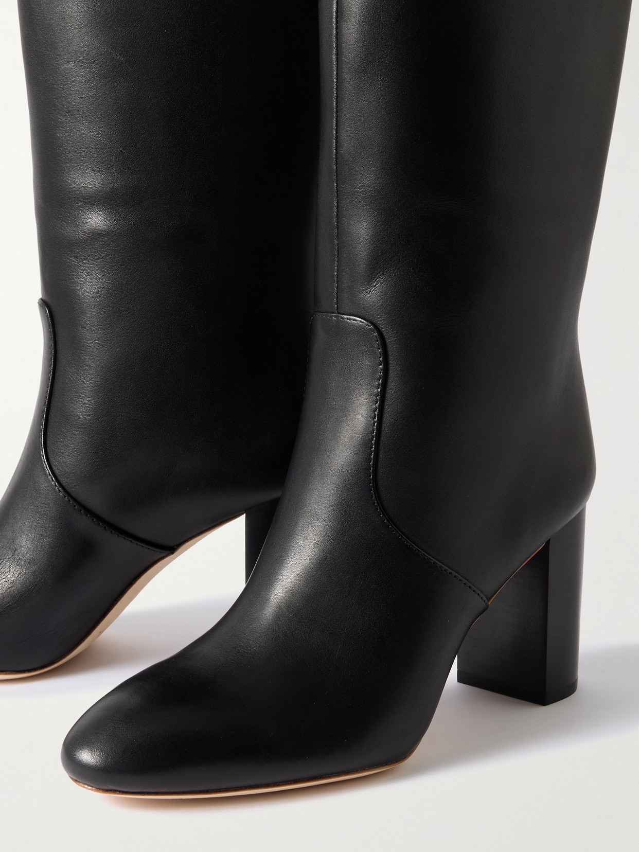 Goldy Leather Knee Boots