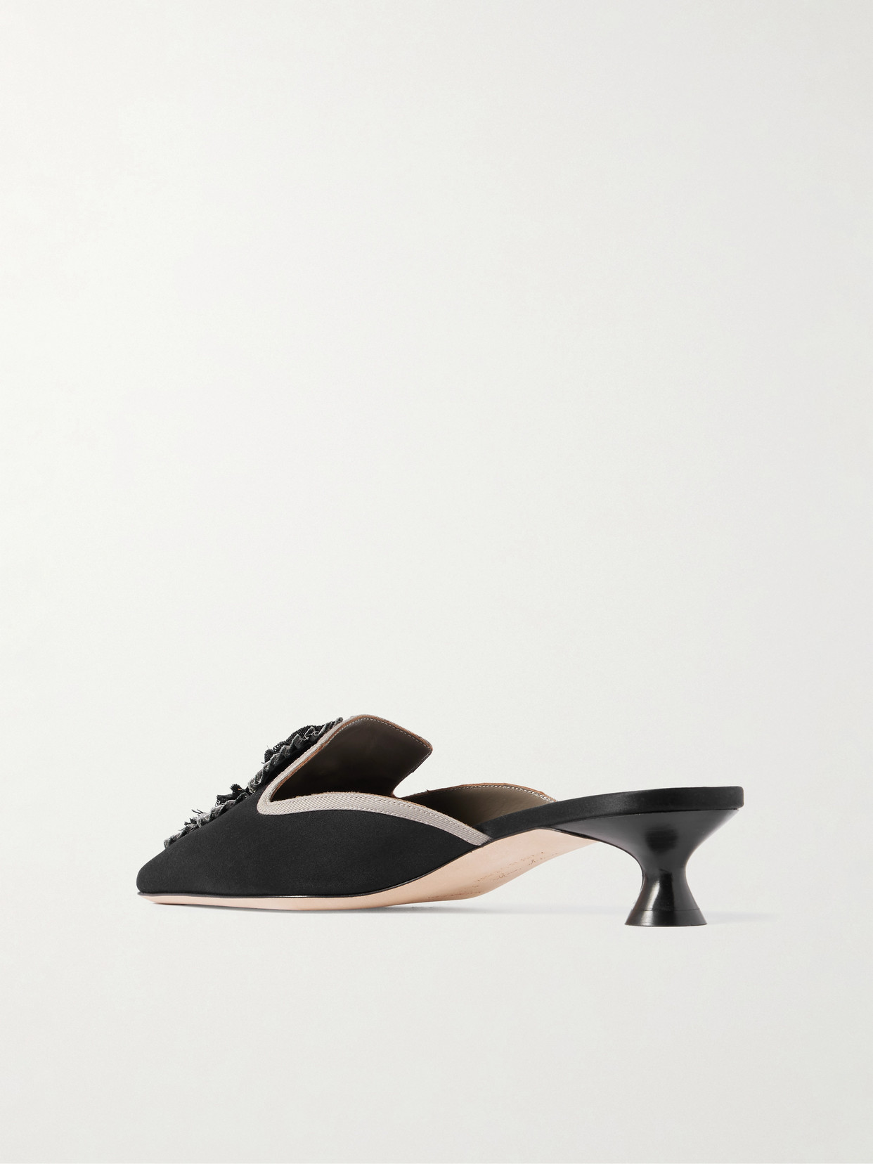 Merode 30 Grosgrain-Trimmed Mules
