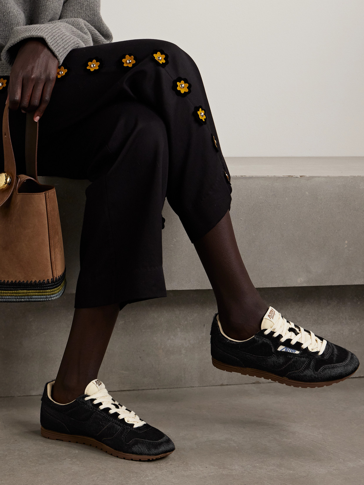 Autry Black Lace Up Sneakers
