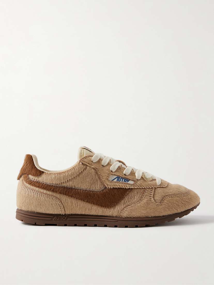 Autry Windspin Two-tone Calf Hair Sneakers
