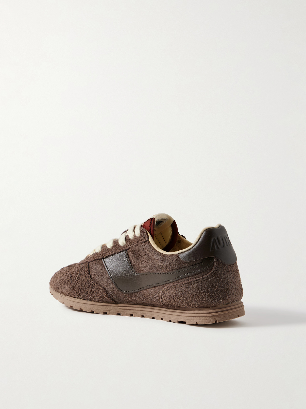 Autry Windspin Leather-trimmed Brushed-suede Sneakers