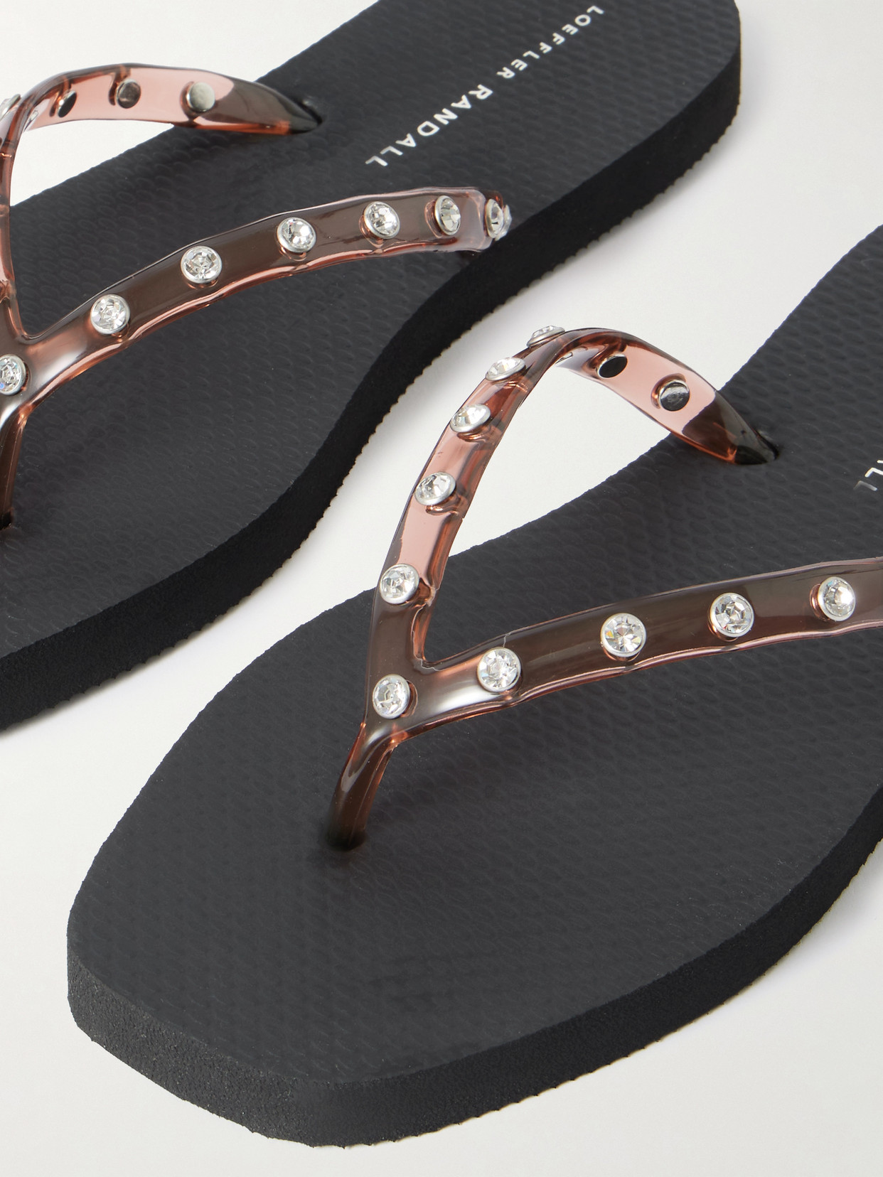 Loeffler Randall Taryn Crystal-embellished Pvc Flip Flops