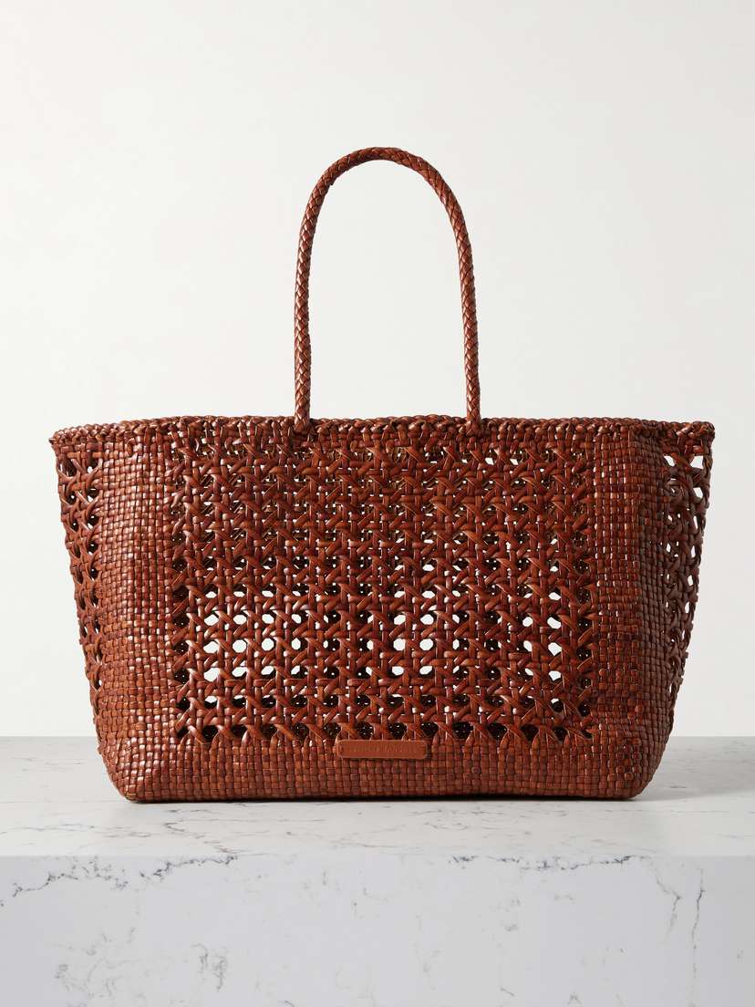 Loeffler Randall Klara Woven Leather Tote