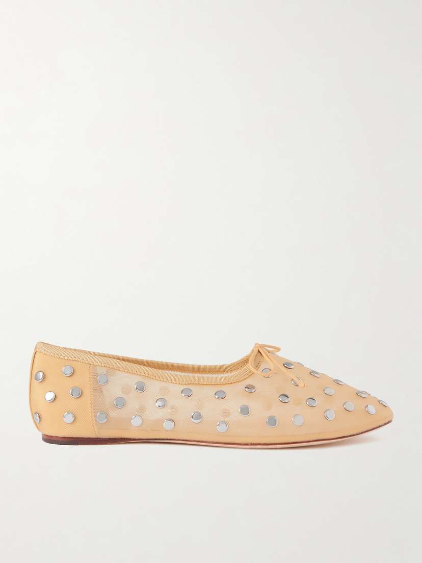 Loeffler Randall Landon Embellished Mesh Ballet Flats