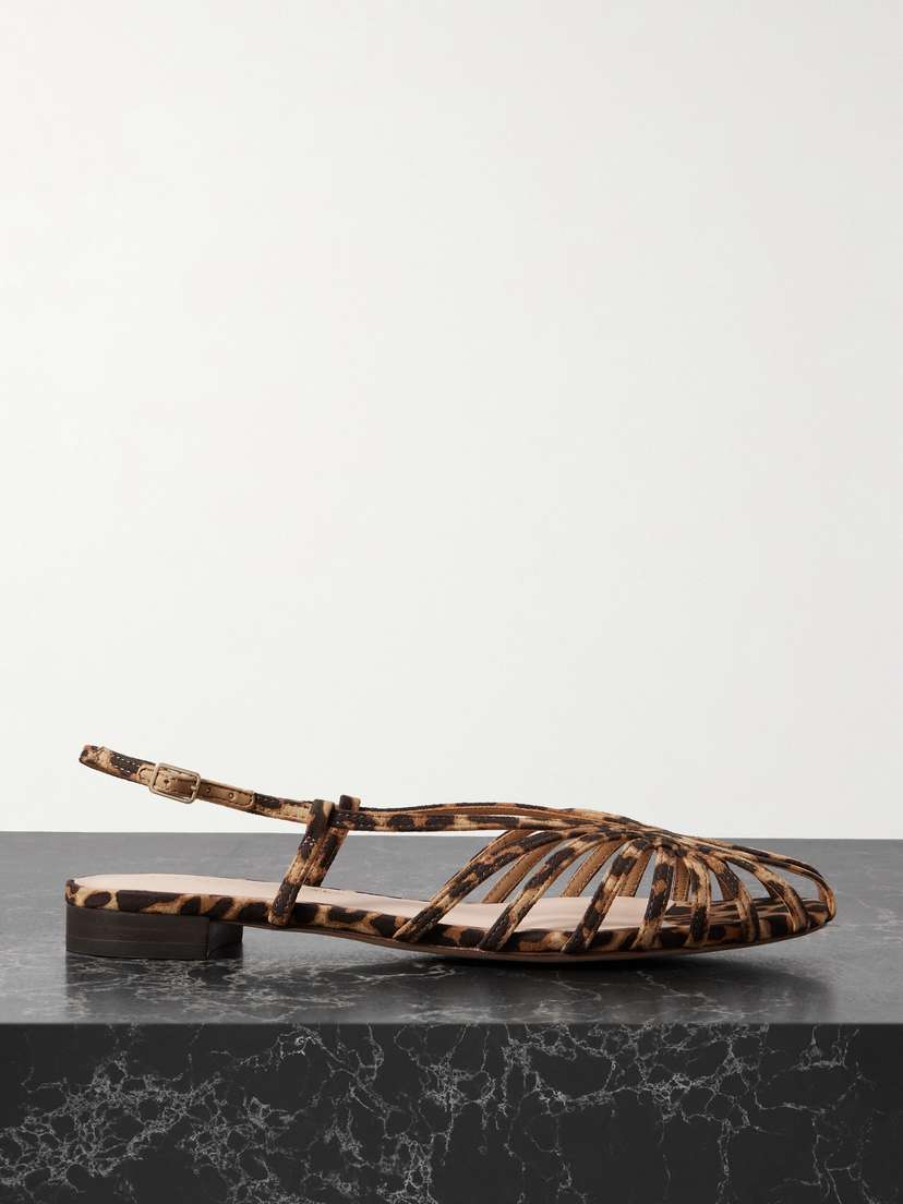 Loeffler Randall Devon Leopard-print Sandals