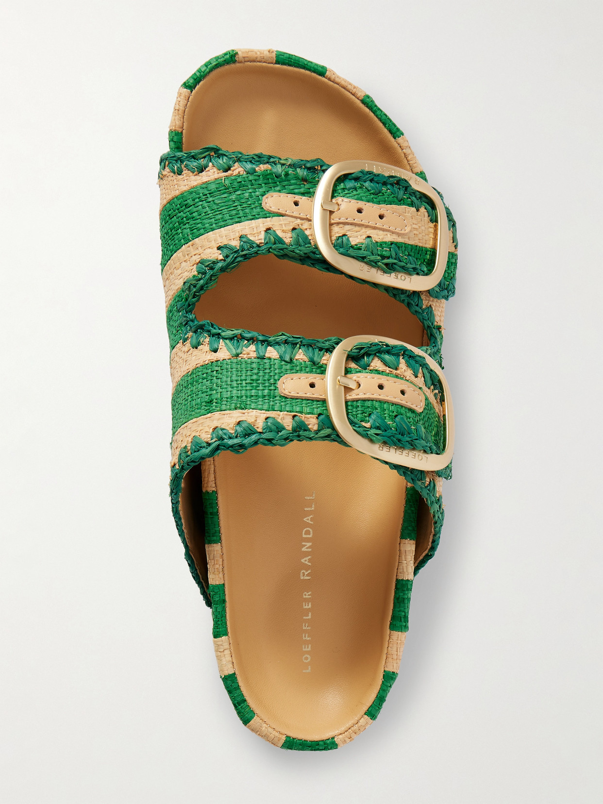 Loeffler Randall Theo Two-strap Platform Sandal In Brown