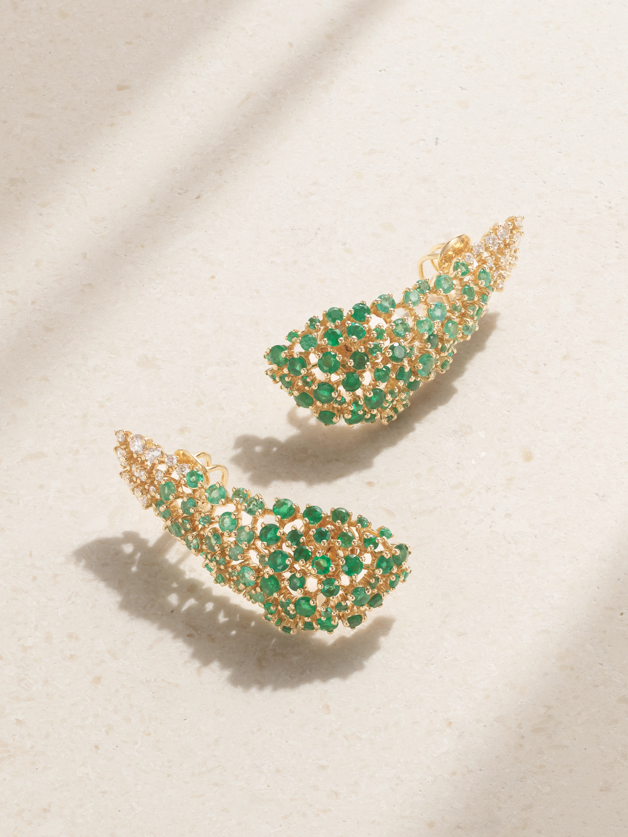 Ananya Scatter 18-karat Gold Multi-stone Earrings