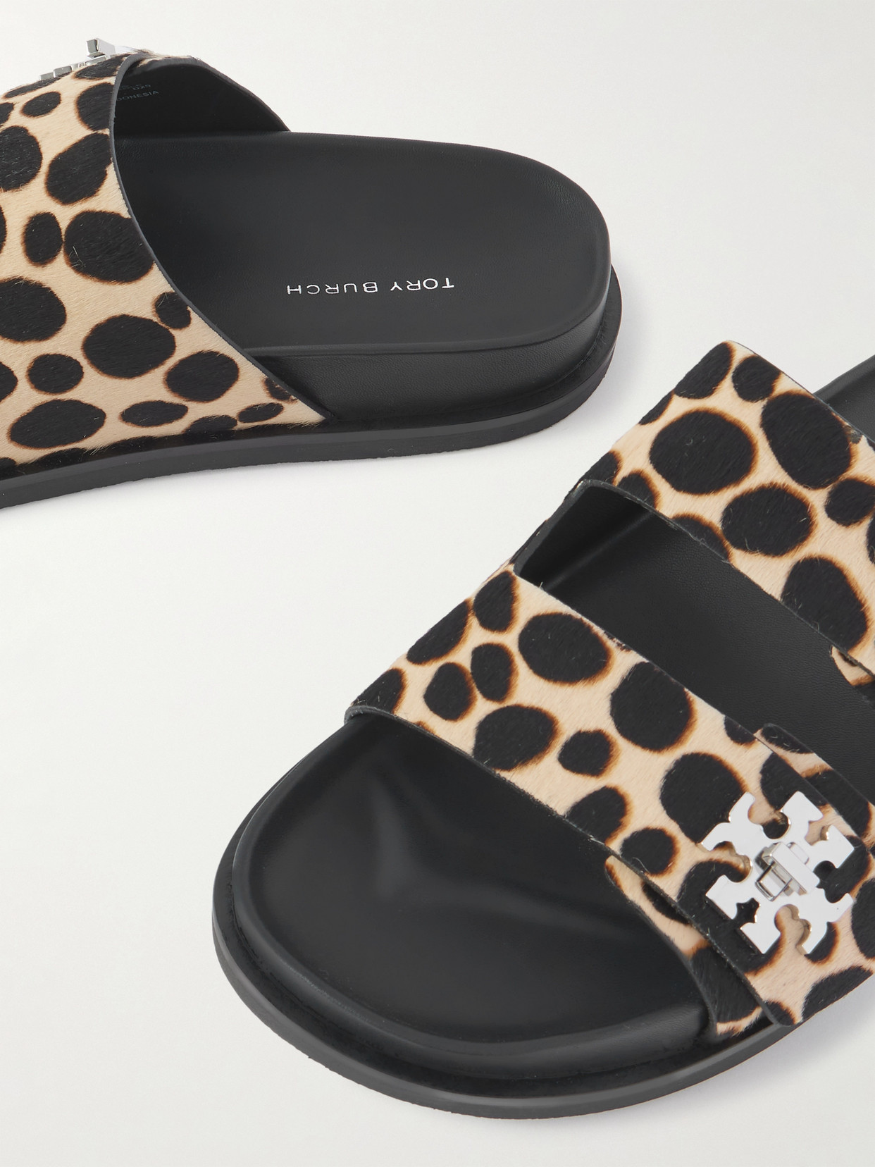 T-Lock Sport Leopard-Print Slides