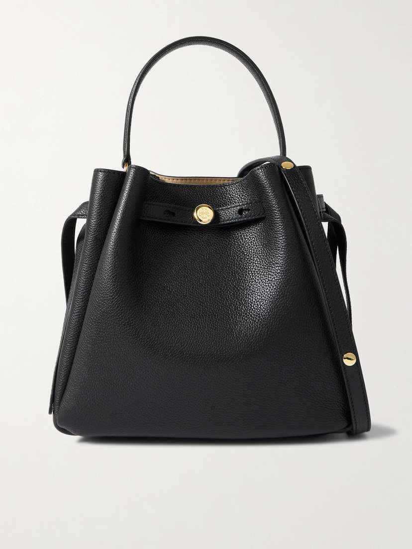 Tory Burch Romy Textured-leather Shoulder Bag