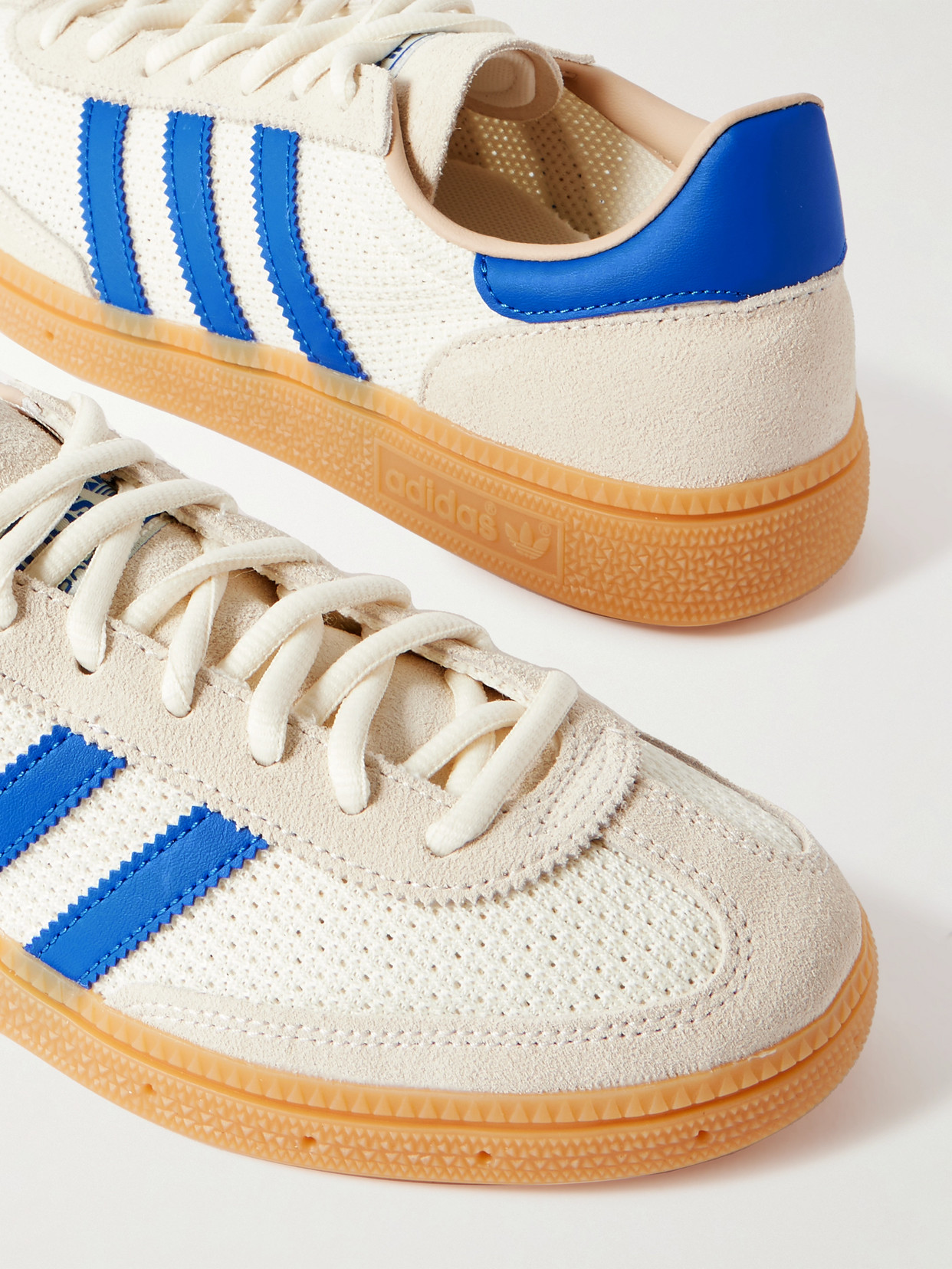 Handball Spezial Leather-Trimmed Mesh And Sneakers
