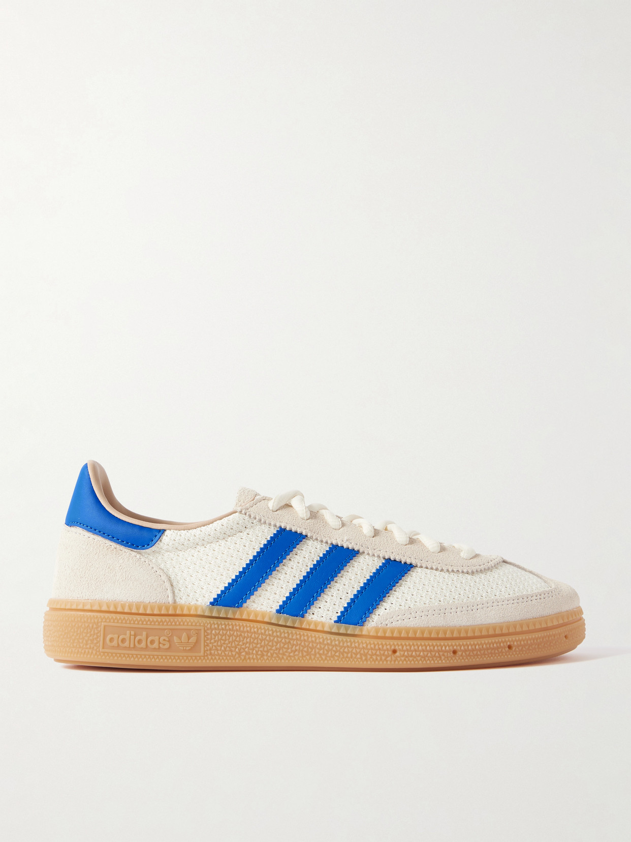 Adidas Originals Handball Spezial Leather-trimmed Mesh And Suede Sneakers
