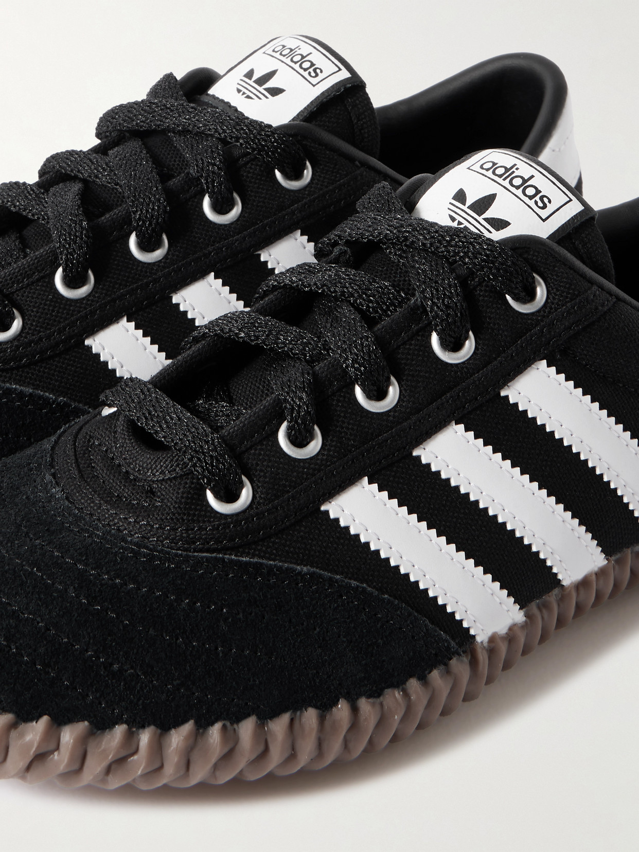 Volley Suede And Leather-Trimmed Canvas Sneakers