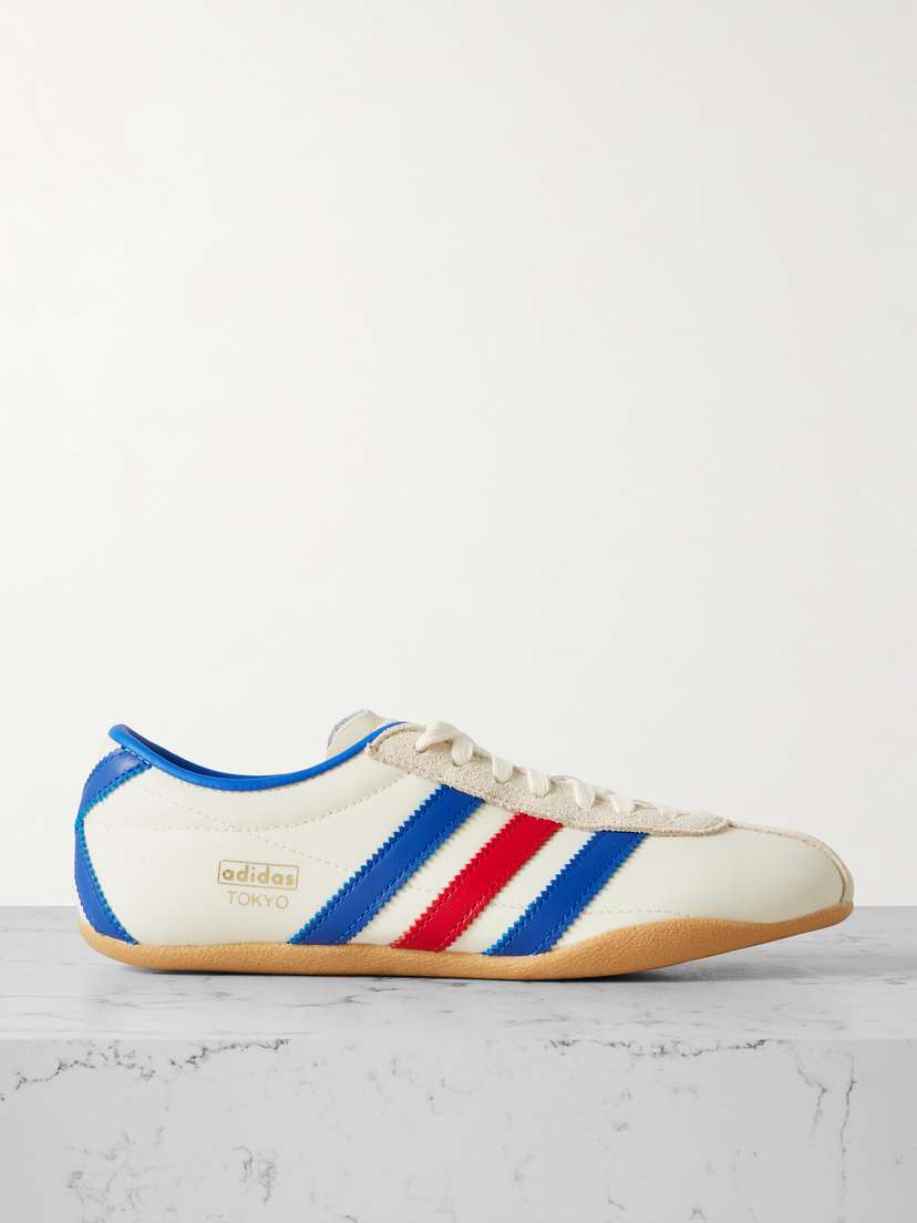 adidas Originals Tokyo Leather And Suede-trimmed Mesh Sneakers