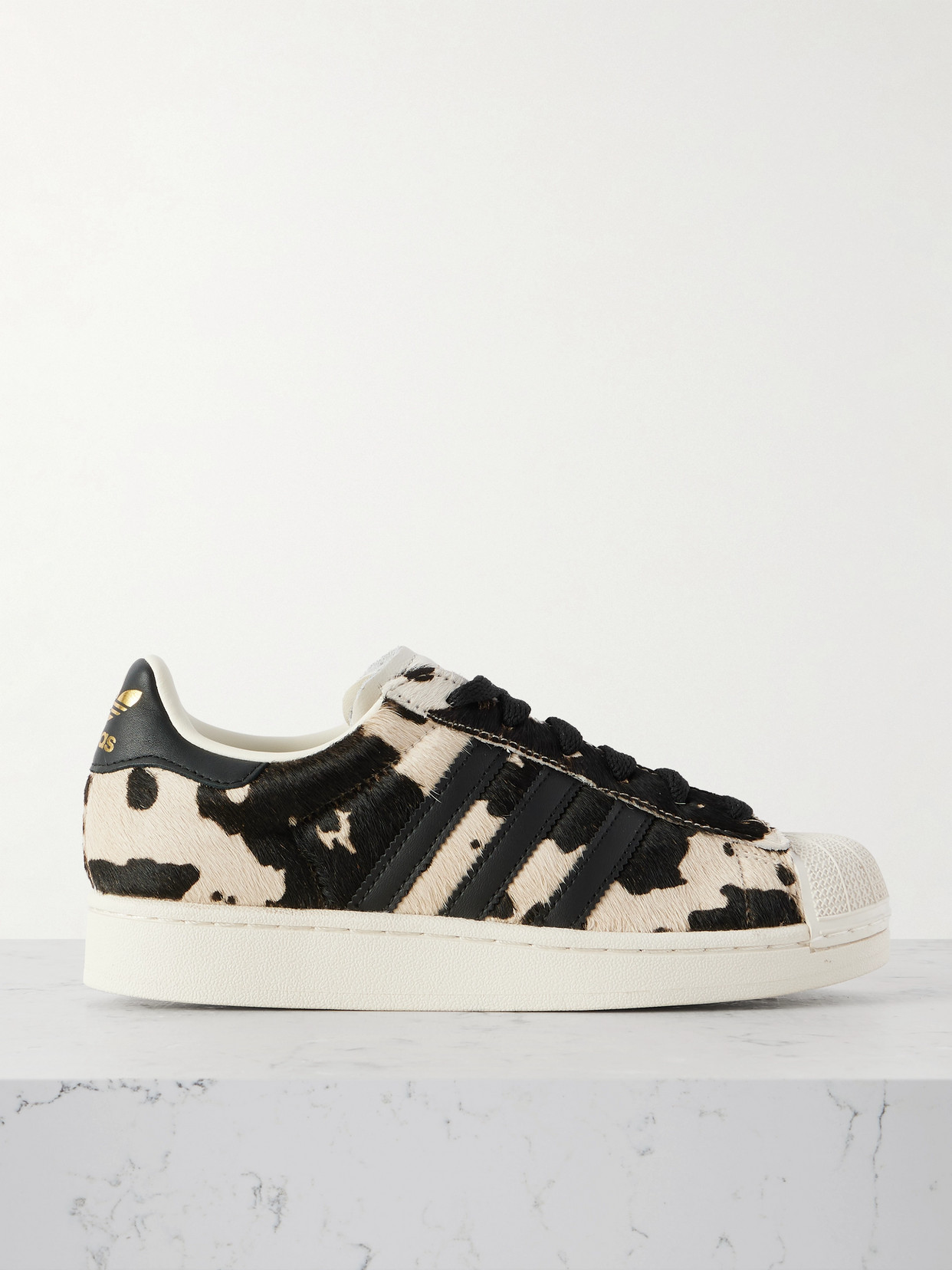 Superstar Ii Leather-Trimmed Pony Sneakers