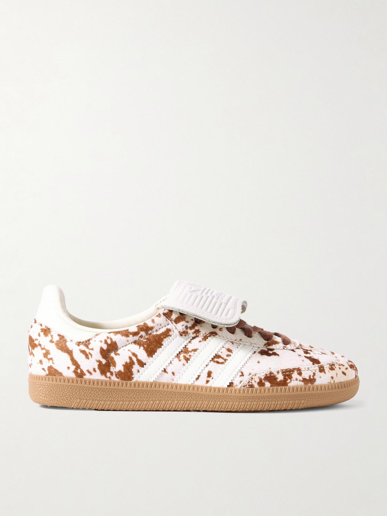 Adidas Originals Samba Lt Leather-trimmed Cow-print Pony Hair Sneakers In Multi