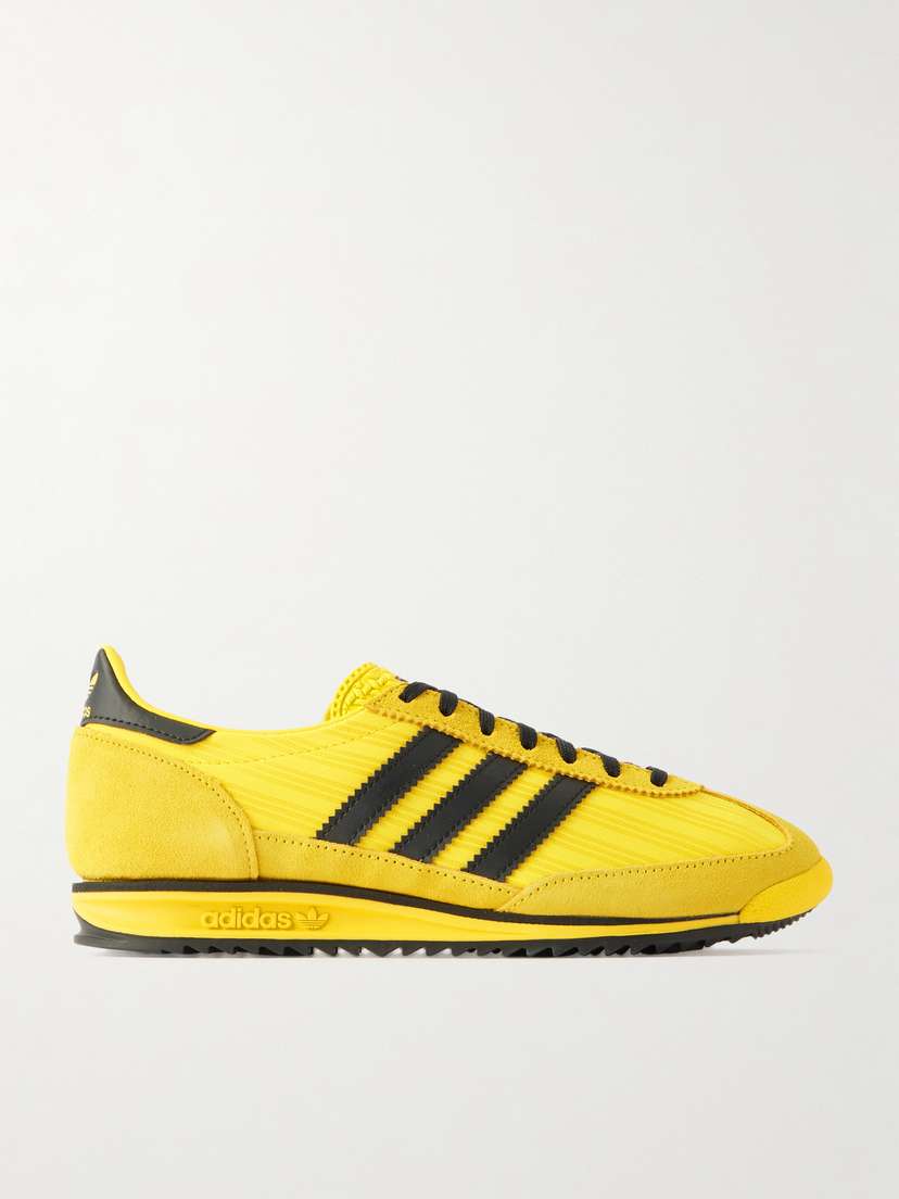 adidas Originals Sl 72 Og Suede And Leather-trimmed Jacquard Sneakers