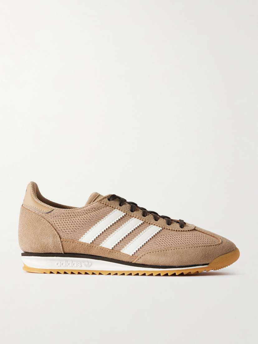 adidas Originals Sl 72 Og Suede And Leather-trimmed Mesh Sneakers