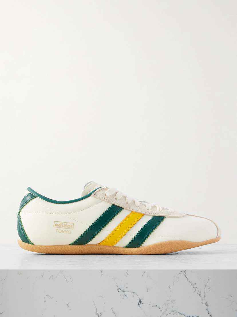 adidas Originals Tokyo Suede And Leather-trimmed Shell Sneakers