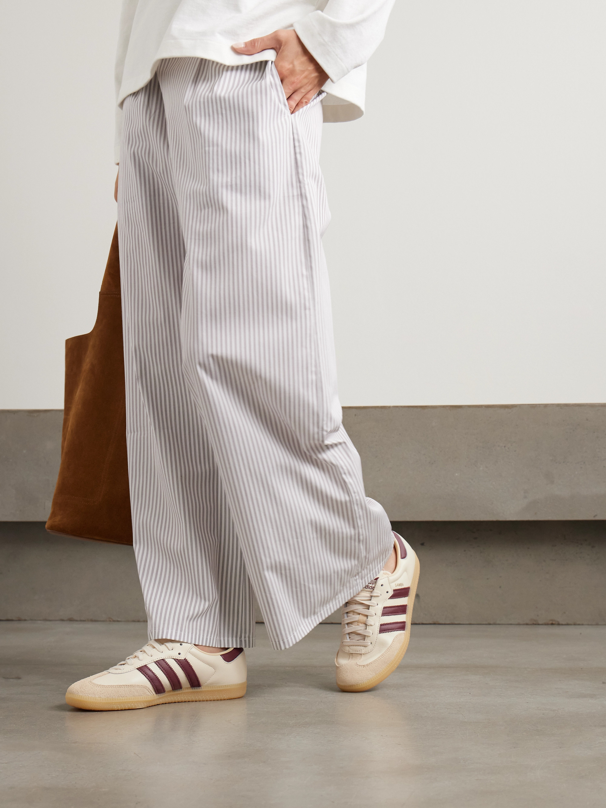 adidas Originals Samba OG leather and suede sneakers thumbnail