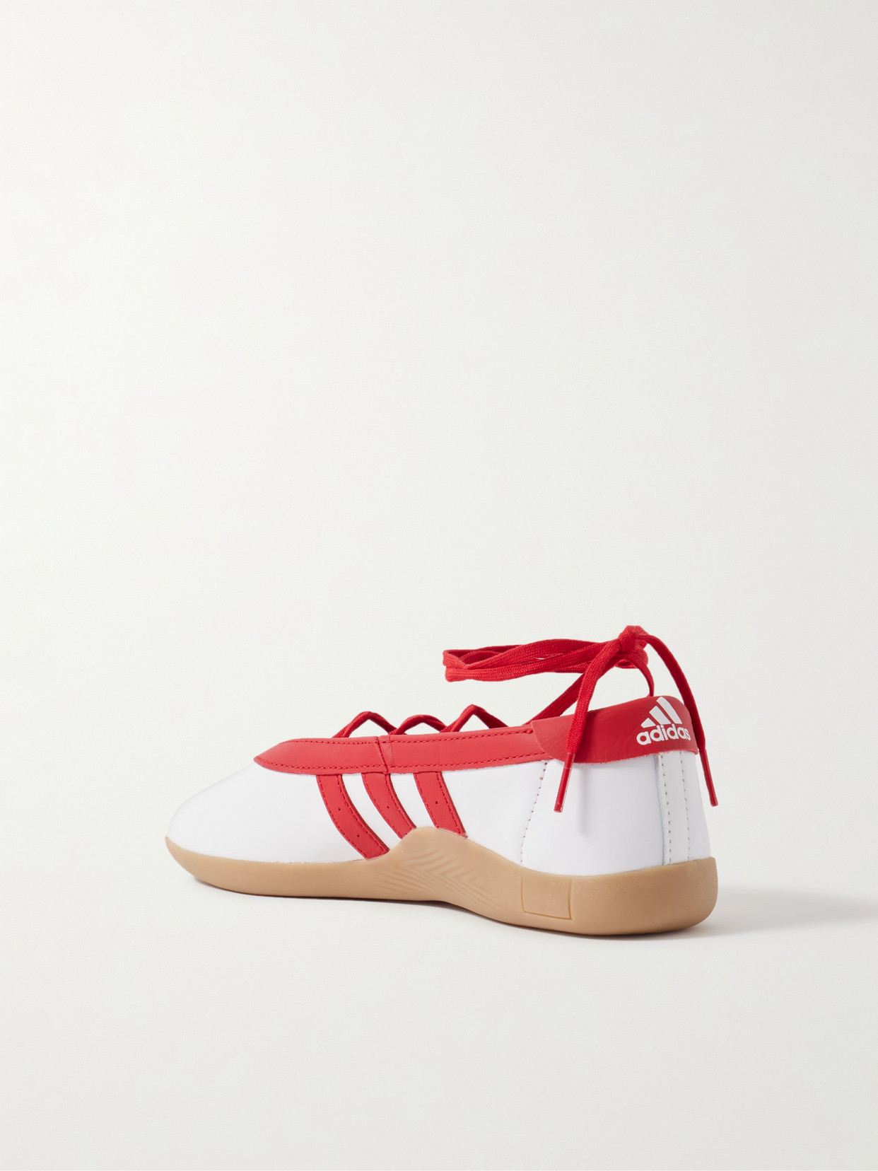 Adidas Originals Taekwondo Mei Ballet Leather Sneakers In Red