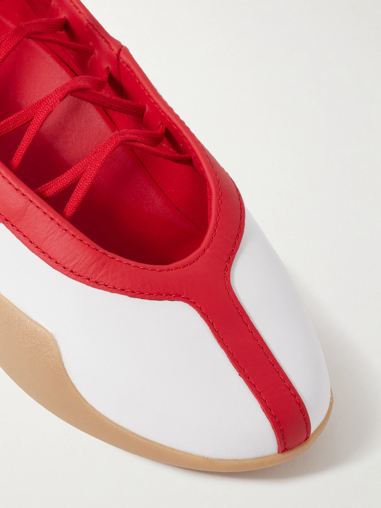 Adidas Originals Taekwondo Mei Ballet Leather Sneakers In Red