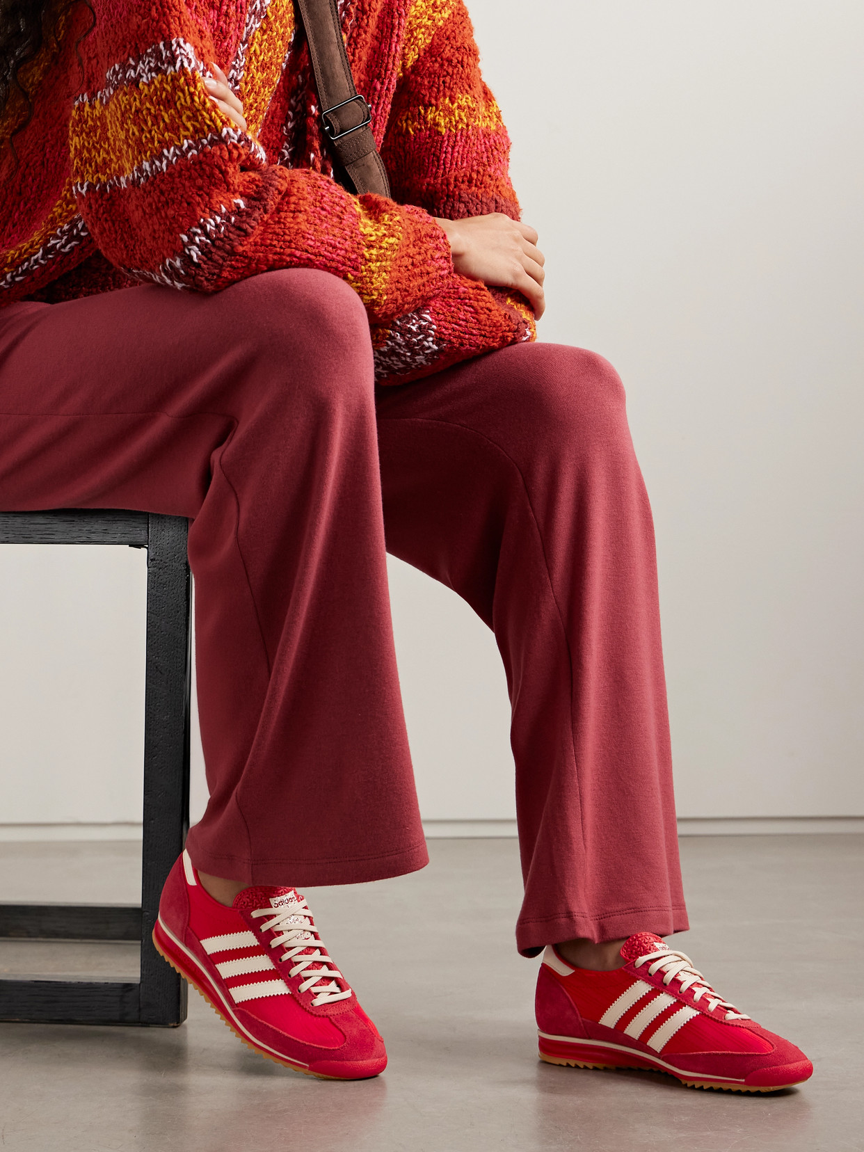 Adidas Originals Sl 72 Og Suede And Leather-trimmed Nylon Sneakers In Multi