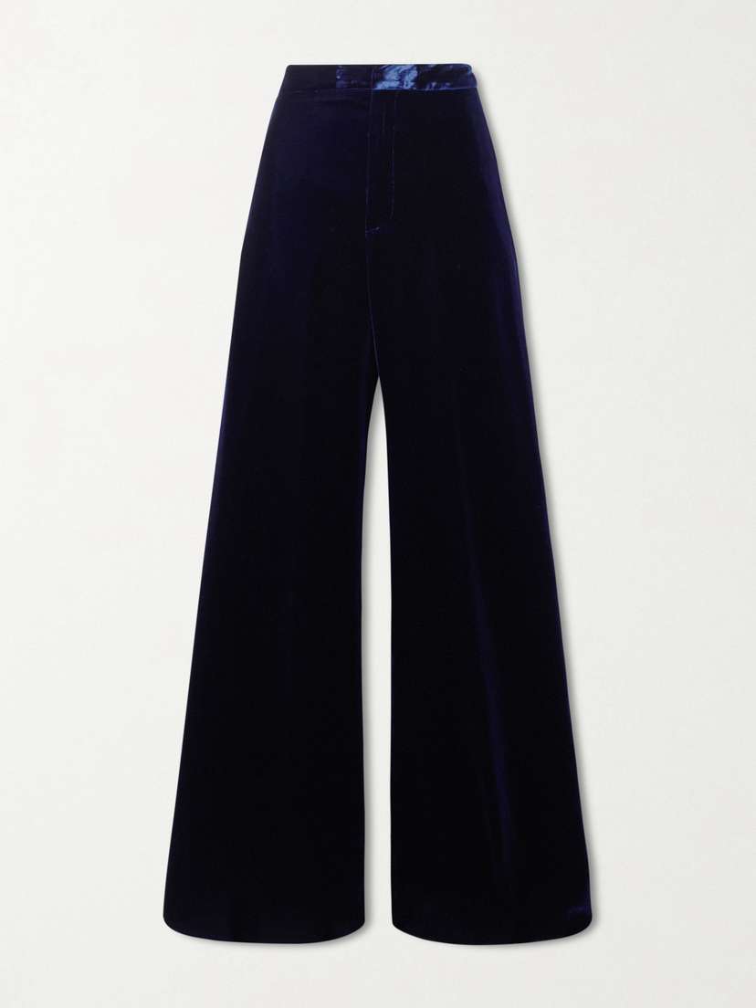 Etro Velvet Wide-leg Pants