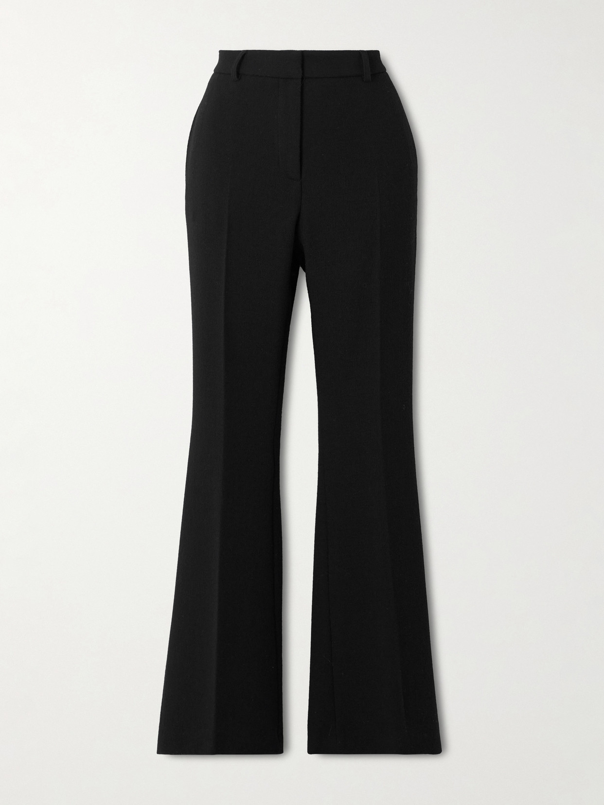 Etro Wool Flared Pants In Black